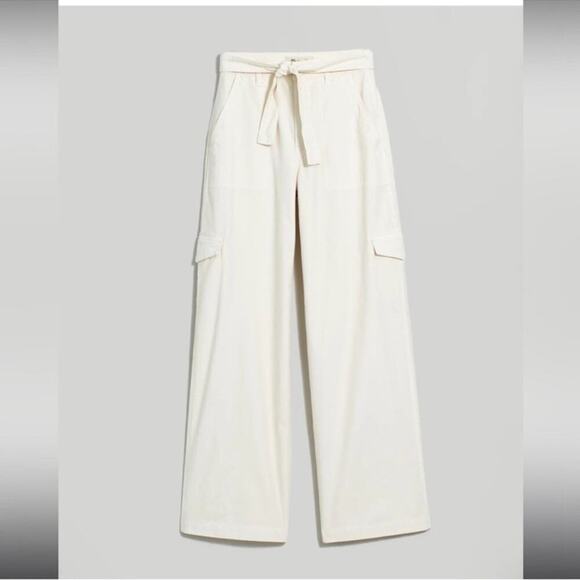Madewell Griff Superwide-Leg Cargo Pants in Garment Dye Vintage Canvas SZ 32 NWT - Picture 1 of 14